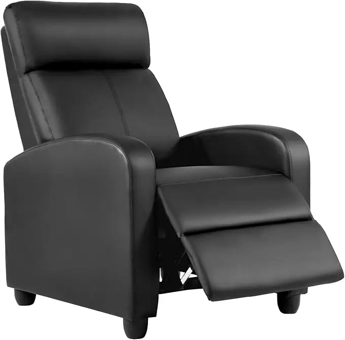 Recliner Chair for Living Room Modern Wingback Sofa Home Theater Seating Push Back Reclining Chair with Lumbar Support (Without