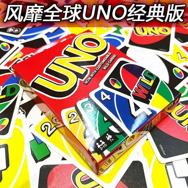 New Uno Wild Version Red Family Card Gam 112 Cards Travel-Friendly Makes A Great Game For 7 Year Olds And Up Toy In Stock