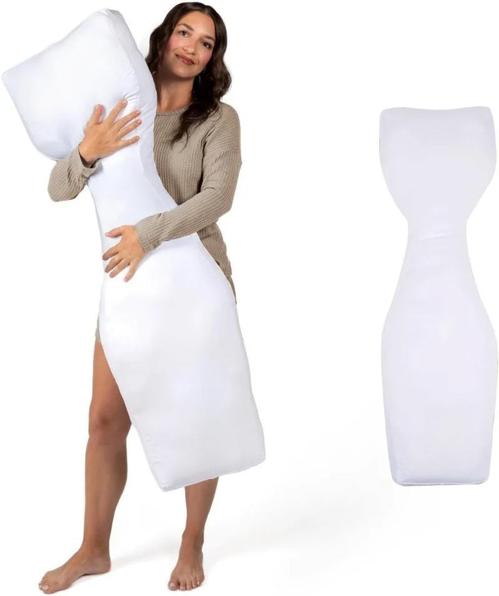Body Pillow for Side Sleepers - Snuggle Cooling Body Pillow for Adults & Kids - Side Sleeper Long Pillow for Bed - B