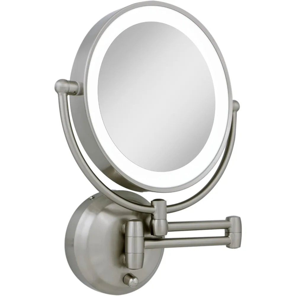 Free Delivery - 11" LED Wall Mounted Makeup Mirror 10X/1X Shaving Mirror Cordless or Battery Operated Vanity Mirrors for Wall