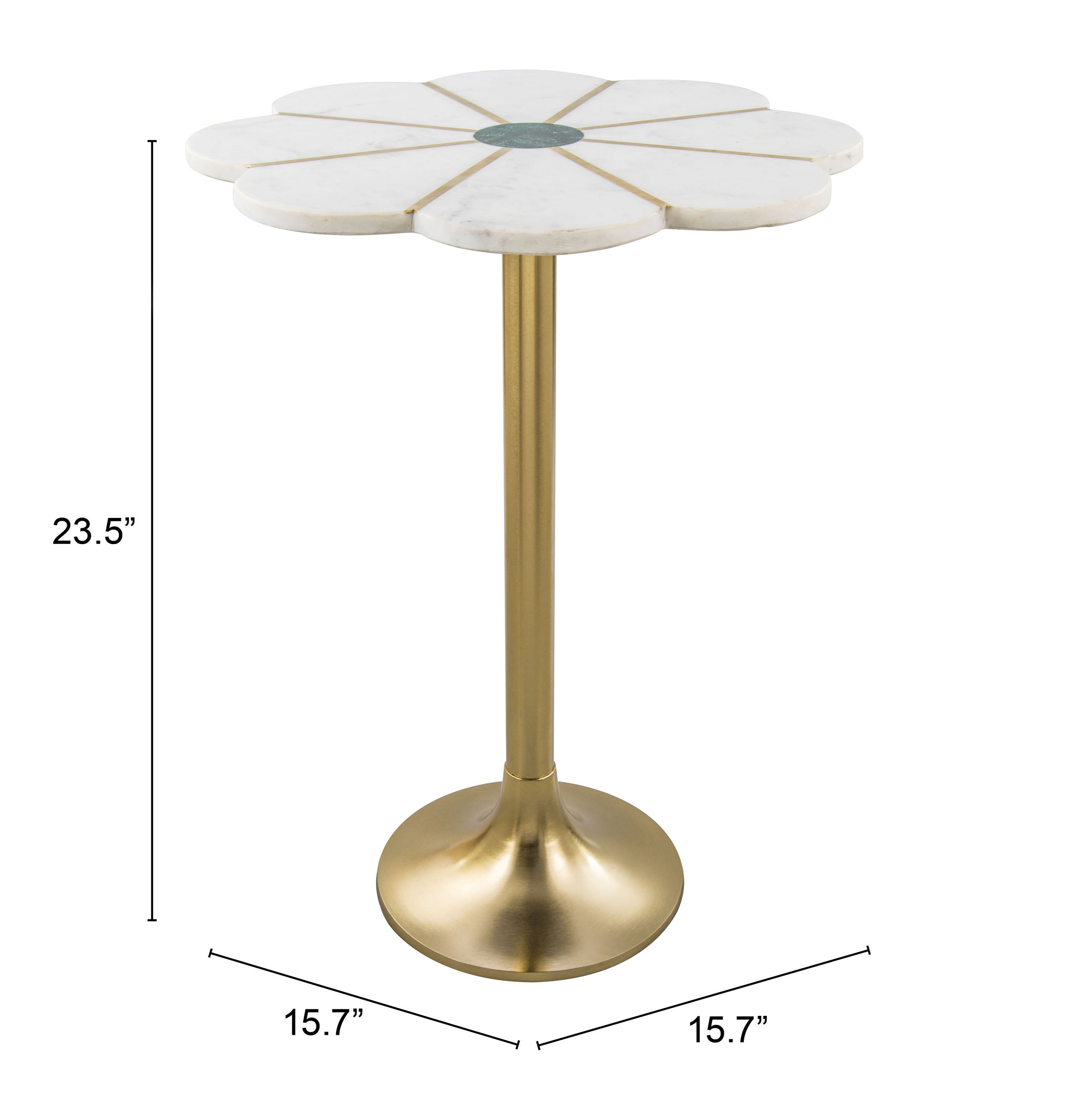 Scallop Side Table Multicolor