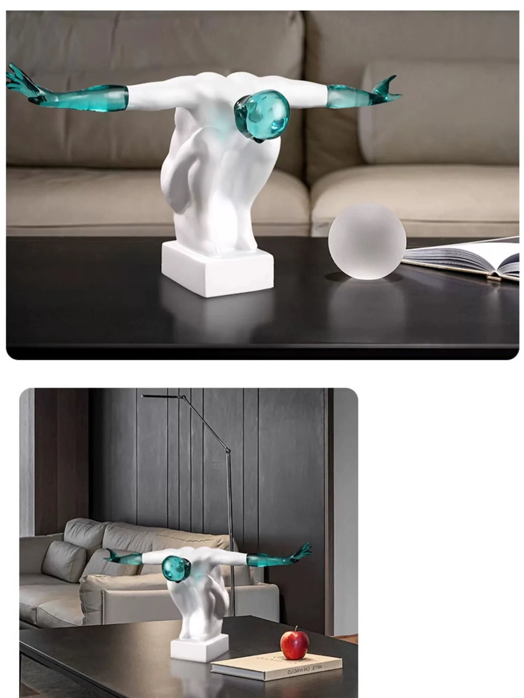 Abstract Human Figure Ornament – Creative Desktop Sculpture Gift | Trufairs