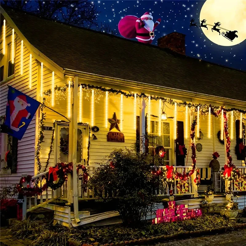 1pc 30/45CM Solar Meteor Star Glow Lights IP65 Outdoor Solar Fairy String Lights Christmas Decorative Light for Garden Courtyard