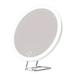 360° Adjustable Stand Magnifying Mirror with Light High-Definition Foldable LED Makeup Mirror 5/10/20/30x 3 Color Light