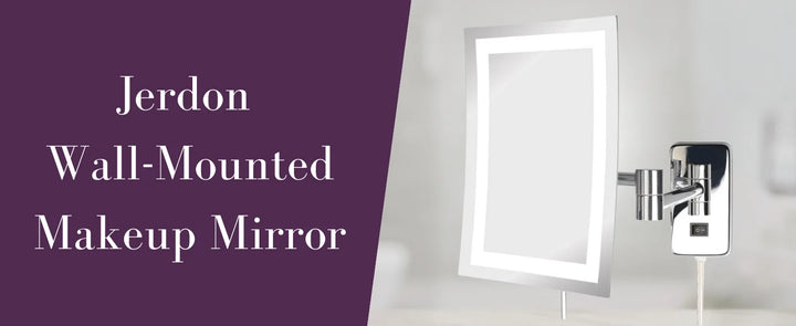 (UUX) Rectangular 6.5- x 9 Mount  Makeup Mirror with 5X Magnification and 15.5Inch Wall Extension  Ni UQ