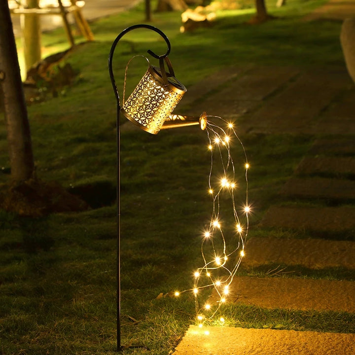 Solar Butterfly Watering Can Garden Light â€“ Waterproof Hanging Fairy Path Accent | Patio, Lawn, Outdoor DÃ©cor | Trufairs