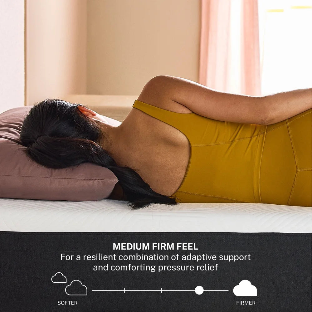 10 Inch Hybrid Mattress Queen Innerspring Gel Memory Foam Medium Firm Antimicrobial Cooling Technology Pressure Relief Support