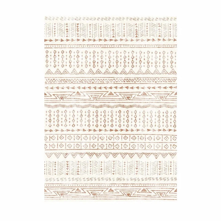 Large Area Rug 6 x 9 ft AntiSkid and TearResistant Floor Mat Modern Beige