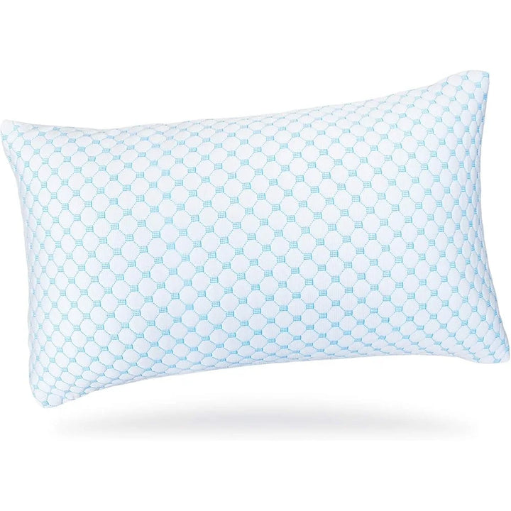 Cooling Gel Memory Foam Pillow Adjustable Height Reversible Cover King Size Breathable Microfiber Washable Bed Pillow