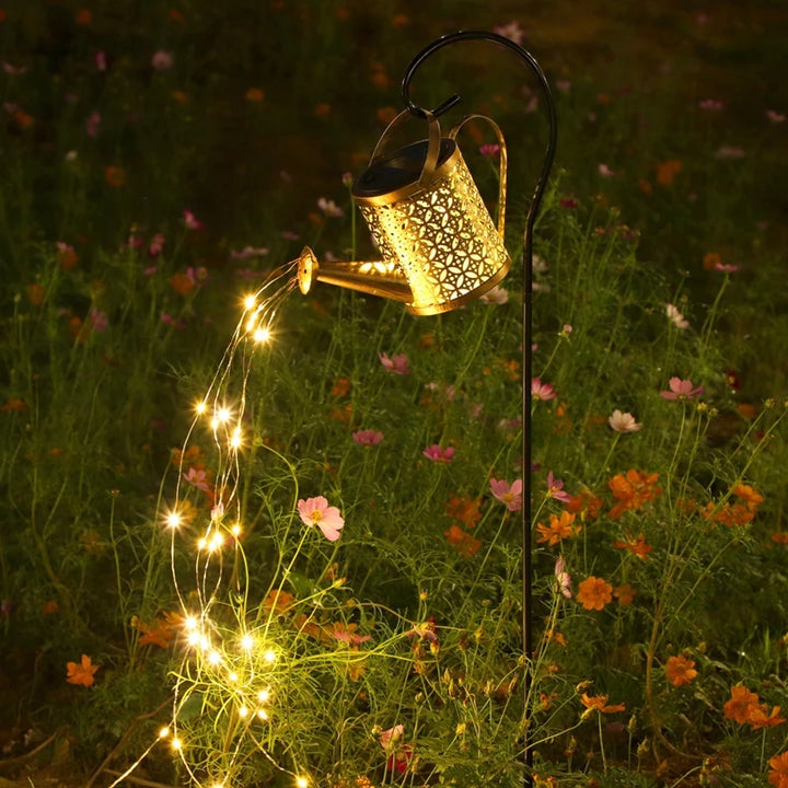 Solar Butterfly Watering Can Garden Light â€“ Waterproof Hanging Fairy Path Accent | Patio, Lawn, Outdoor DÃ©cor | Trufairs