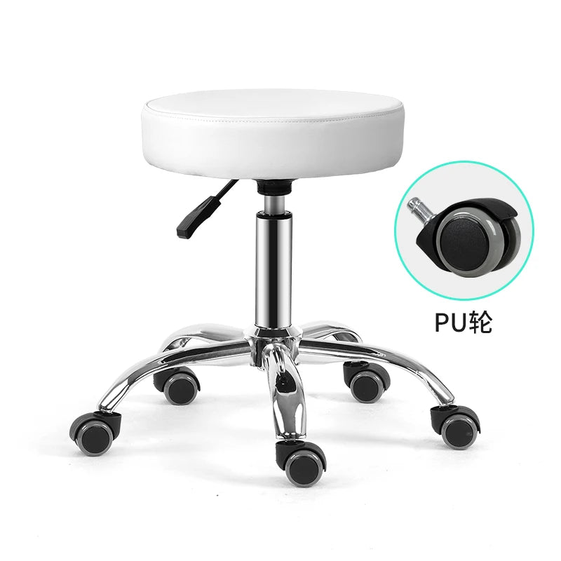 Rotating lift chair Beauty salon Surgical technician chair Round stool Haircut PT stool Pulley Big chair Beauty stool Backrest