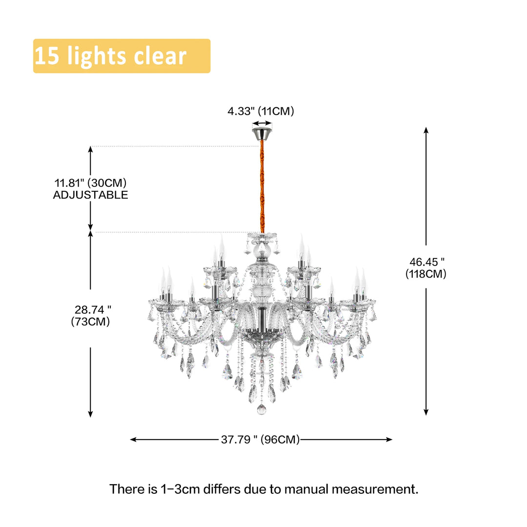Classic 6 Lights Tassels Chandelier 6 Arms Crystal Lustre Light Modern Ceiling Light Lamp Lighting For Living Room Dining Room
