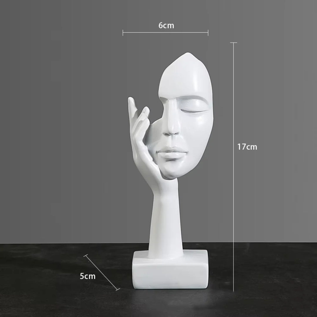 Resin Abstract  Decor Statue Table Decoration for  Room Bedroom Office Nordic Abstract  face  sculpture