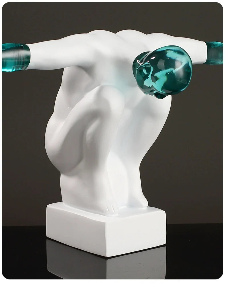 Abstract Human Figure Ornament – Creative Desktop Sculpture Gift | Trufairs