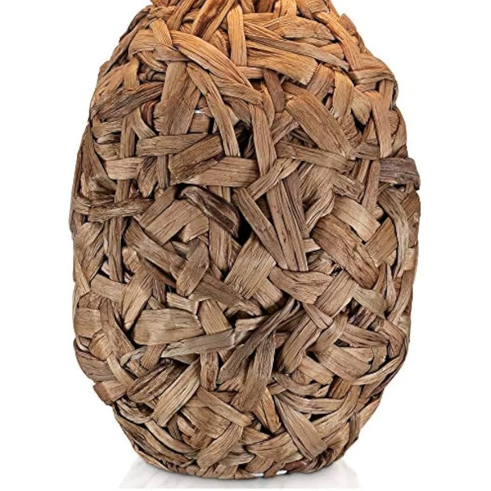 Nantucket Modern Coastal Nautical Table Lamp 26" High Natural Woven Seagrass White  for Bedroom Living Room House Home