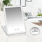 LED Makeup Mirror, Foldable Travel Cosmetic Mirror with Light, Touch Screen, Dimmable, 10X Magnifying Vanity Mirror