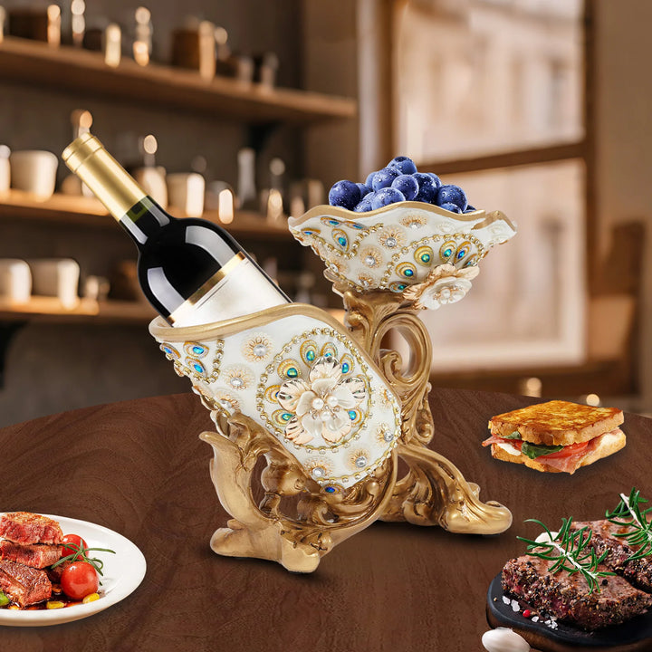 Red Wine Holder Living Room Luxury Wine Cabinet Decorations High Foot Wine Glass Holder Household Wine Bottle Rack