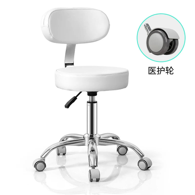 Rotating lift chair Beauty salon Surgical technician chair Round stool Haircut PT stool Pulley Big chair Beauty stool Backrest