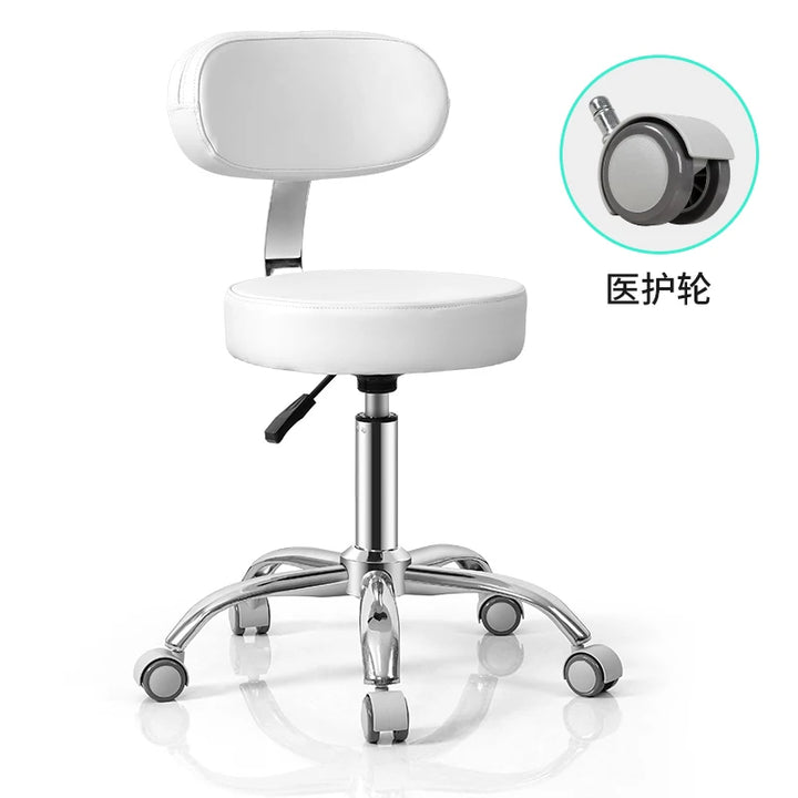 Rotating lift chair Beauty salon Surgical technician chair Round stool Haircut PT stool Pulley Big chair Beauty stool Backrest
