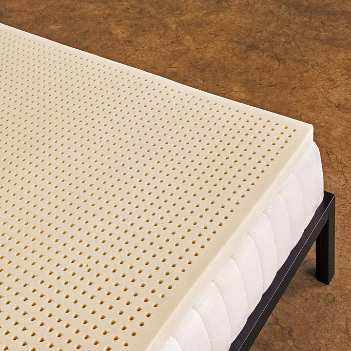 Pure Green Natural Latex Mattress Topper - Soft - 2 Inch - Full Size (GOLS Certified Organic)