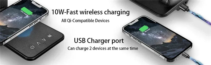 Wireless Charger Pad USB Fast Charging Station LED Desk Lamp Temperature Alarm Clock Eye Protect Study Business Light Table Lamp