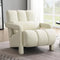 Modern Upholstered Accent Chair with Pillow Linen Fabric Comfy Chair for Living Room Bedroom and Small Spaces Beige
