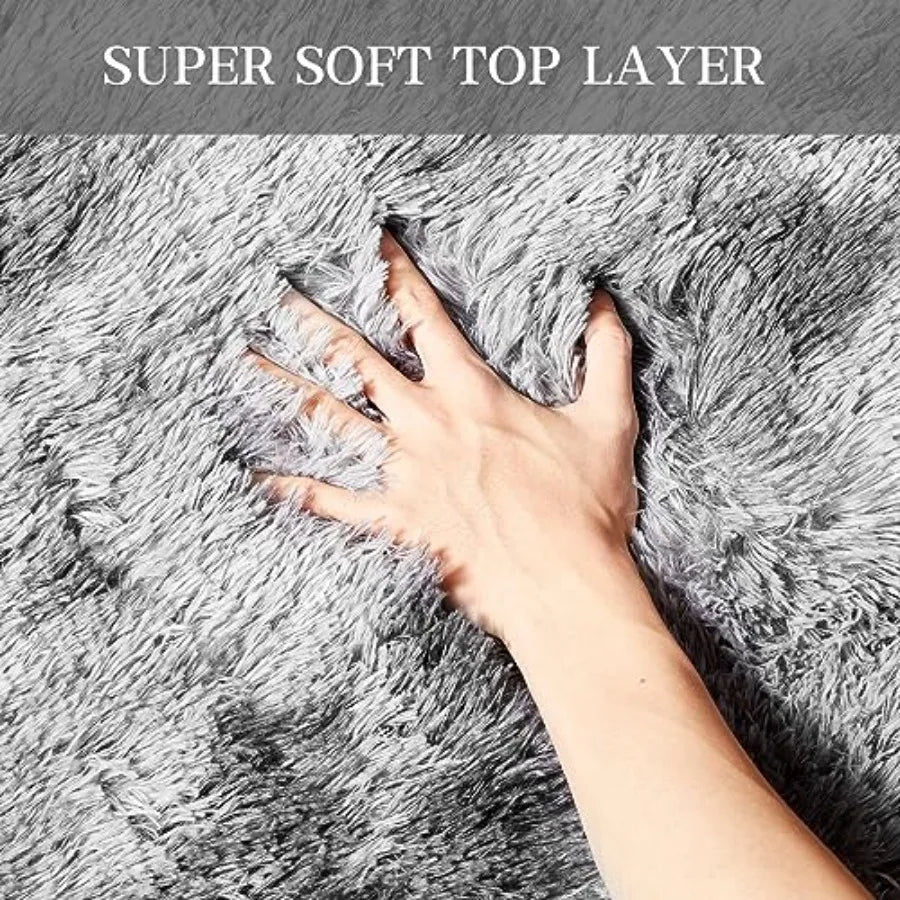 Large Shag Rugs 9X12 Plush Fuzzy Area Rugs for Living Room Large Shag Fluffy Bedroom Carpet Furry Rugs for Girls Boys Room Extr