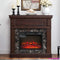 43" Electric Fireplace with Mantel, Electric Fireplace Heater, TV Stand w/Freestanding Electric Fireplace, Fireplace Mantel
