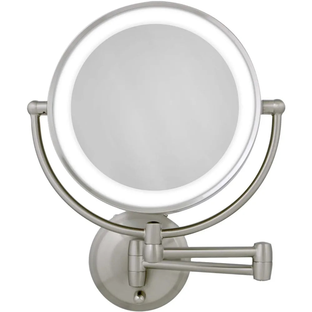 Free Delivery - 11" LED Wall Mounted Makeup Mirror 10X/1X Shaving Mirror Cordless or Battery Operated Vanity Mirrors for Wall