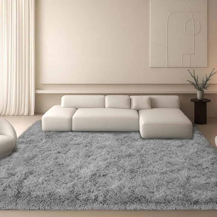Spacious 9x12 Living Room Rug, Plush Shag for Bedrooms, Anti-Slip Ultra Plush Rug, Modern Plush Carpet for Kids