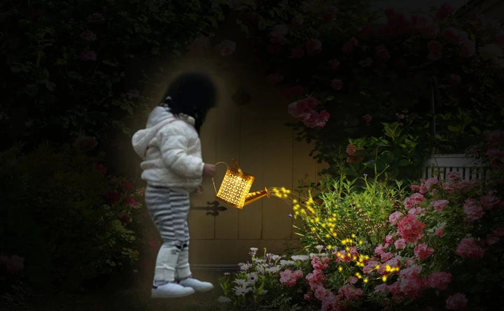 Solar Butterfly Watering Can Garden Light â€“ Waterproof Hanging Fairy Path Accent | Patio, Lawn, Outdoor DÃ©cor | Trufairs