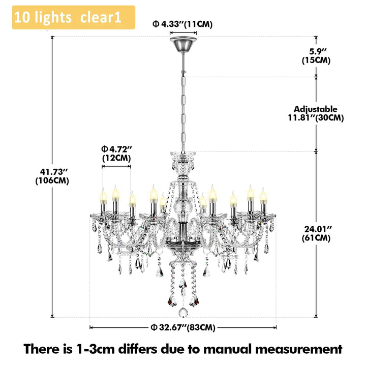 Classic 6 Lights Tassels Chandelier 6 Arms Crystal Lustre Light Modern Ceiling Light Lamp Lighting For Living Room Dining Room