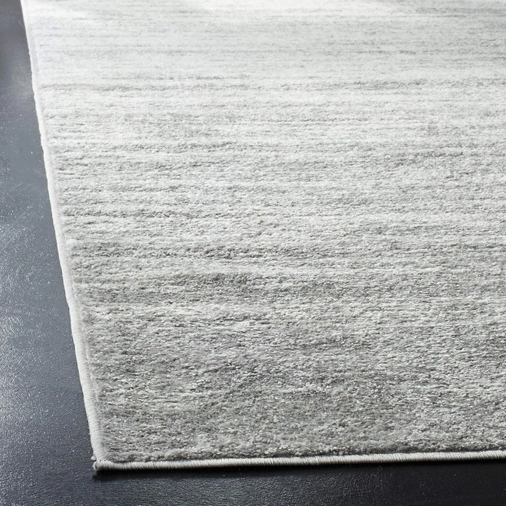 Large 8x10 Modern Ombre Rug - Ivory and Silver, Non-Shedding, Easy to Clean