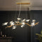 Luxury Branch Chandelier Glass Bird Crystal Led Ceiling Chandelier for Dining Room Bedroom Hotel Vintage Living Room Chandelier