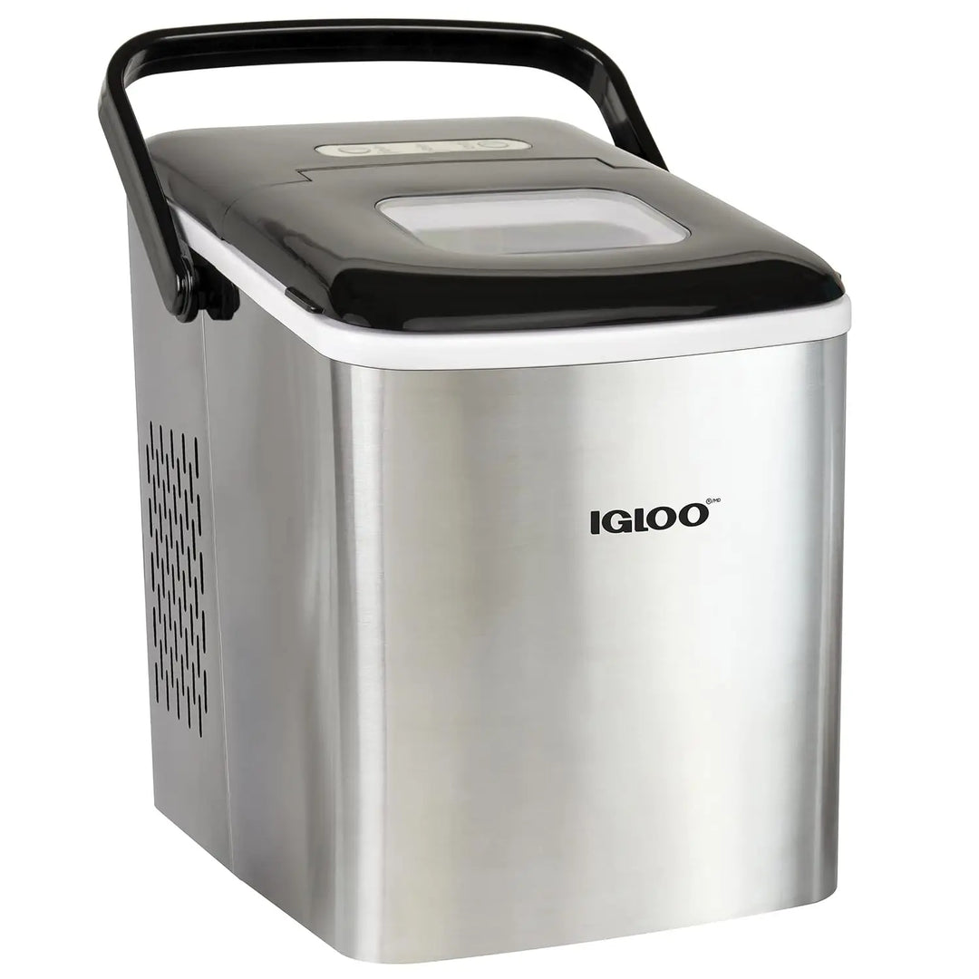 Igloo Automatic Ice Maker, Self- Cleaning, Countertop Size, 26 Pounds in 24 Hours, 9 Large or Small Ice Cubes in 7 Minutes