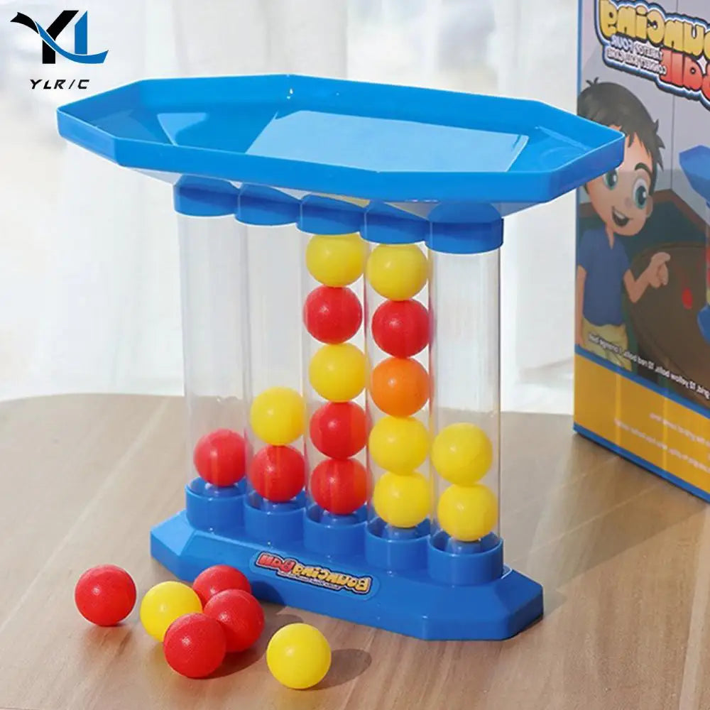 Bouncing Balls Board Game 2-4 Players Bouncing Ball Game Parent-Child Interactive Throwing Ball Toys Connect Four Ball Game
