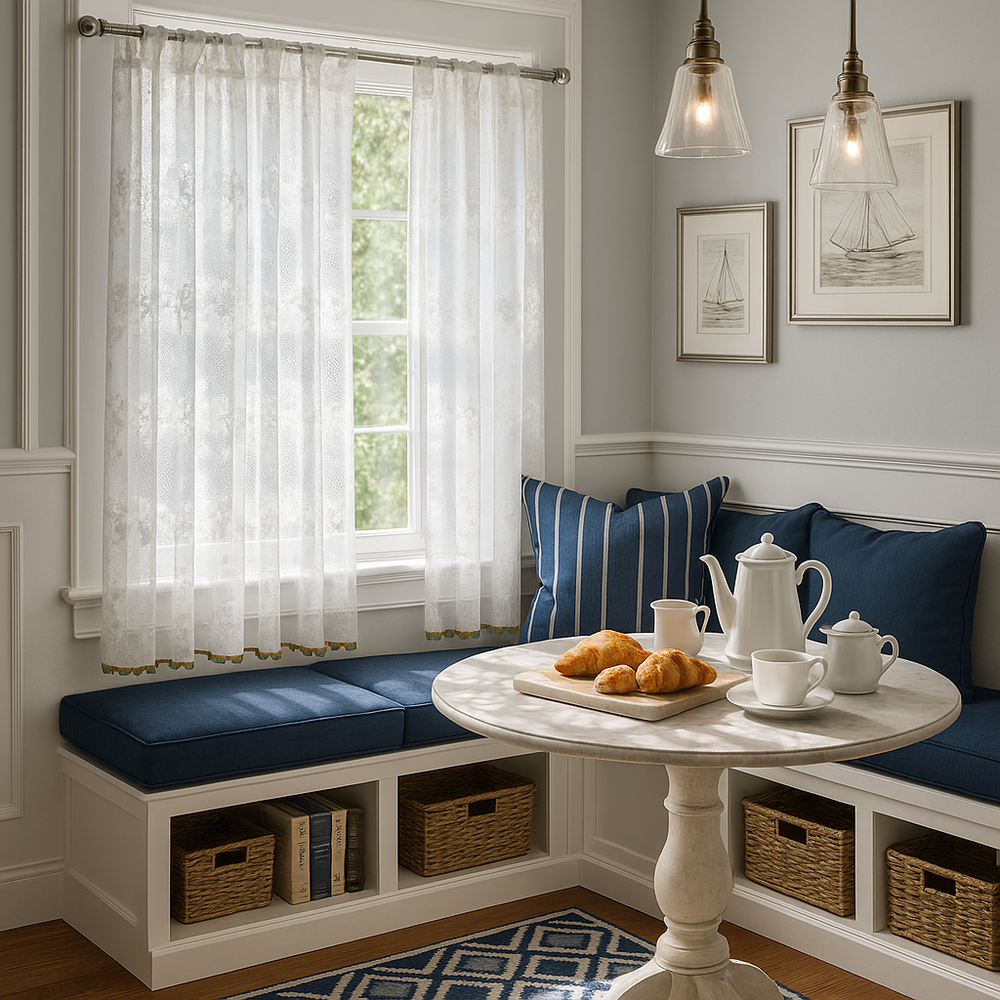 Semi-Sheer Café Tier Curtain