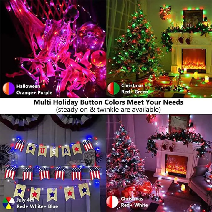 USB Christmas RGBIC String Light Tuya WIFI Remote Control 5M 10M 20M Pixel String Light WS2812 Music Waterproof Fairy Lights