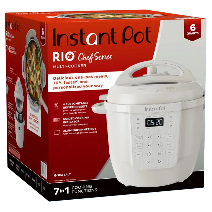 Instant Pot RIO Chef Series 6 Qt Pressure Cooker and Multi-Cooker