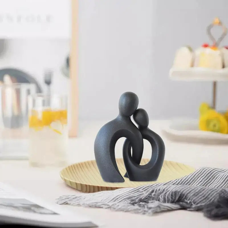 Couple Statue Aesthetic Resin Statue Home Decor Couple Statue Love Sculpture Couple Abstract Art Statue Modern Decor for Bedroom