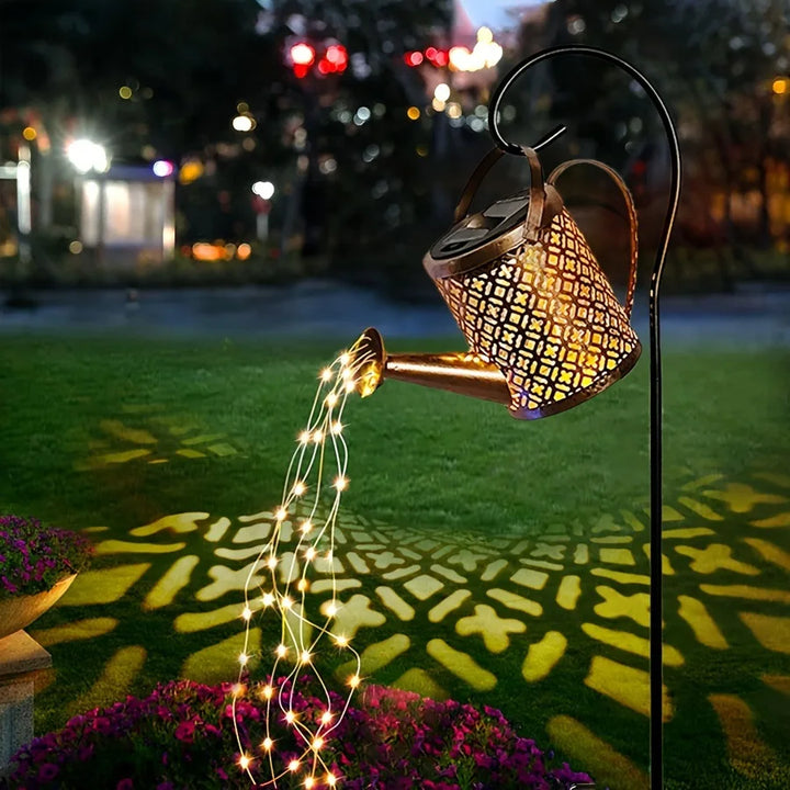 Solar Butterfly Watering Can Garden Light â€“ Waterproof Hanging Fairy Path Accent | Patio, Lawn, Outdoor DÃ©cor | Trufairs