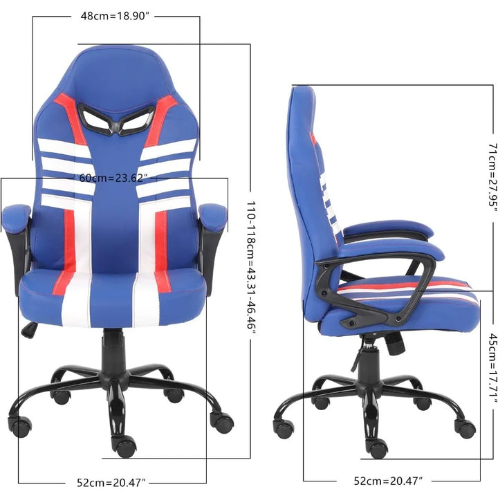 Modern-Depo Ergonomic Gaming Chair for Teenagers Juniors, High Back Swivel Racing Computer Chair, Height Adjustable Racing Gamin