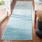 Large 8x10 Modern Ombre Rug - Ivory and Silver, Non-Shedding, Easy to Clean