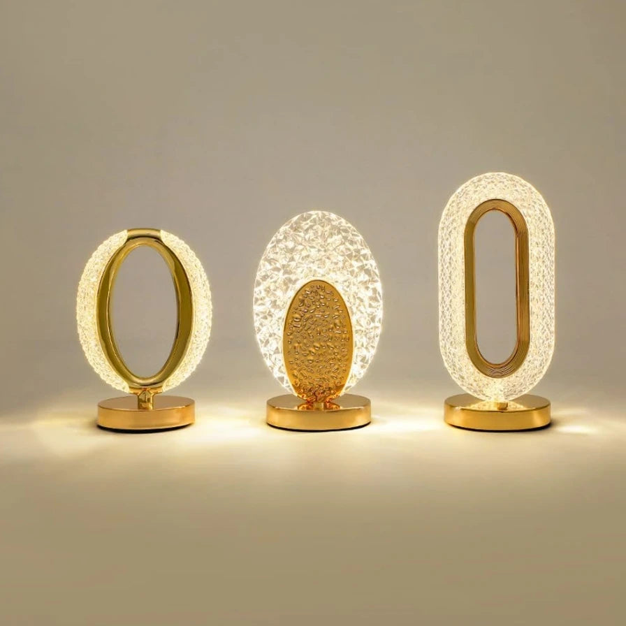 Touch Dimming Modern Desk Lamp Crystal Acrylic Table Lamp Bedroom Bedside Night Light Living Room Romantic Atmosphere Decor Lamp