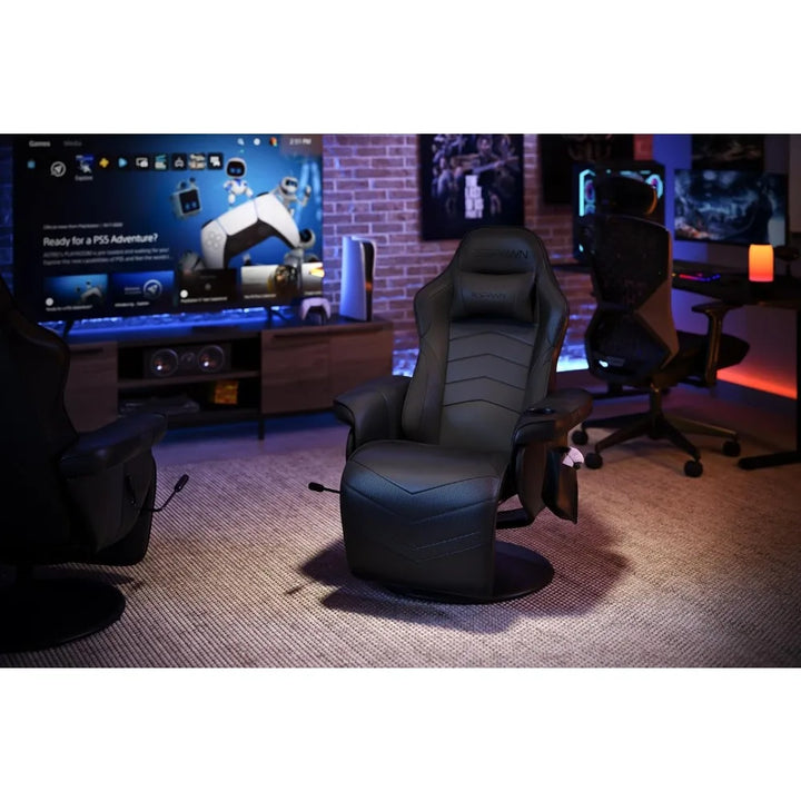 900 Gaming Chair with Footrest Recliner Racing Style High Back PC Computer Desk Office Chair - 360 Swivel, Comfortable Headrest