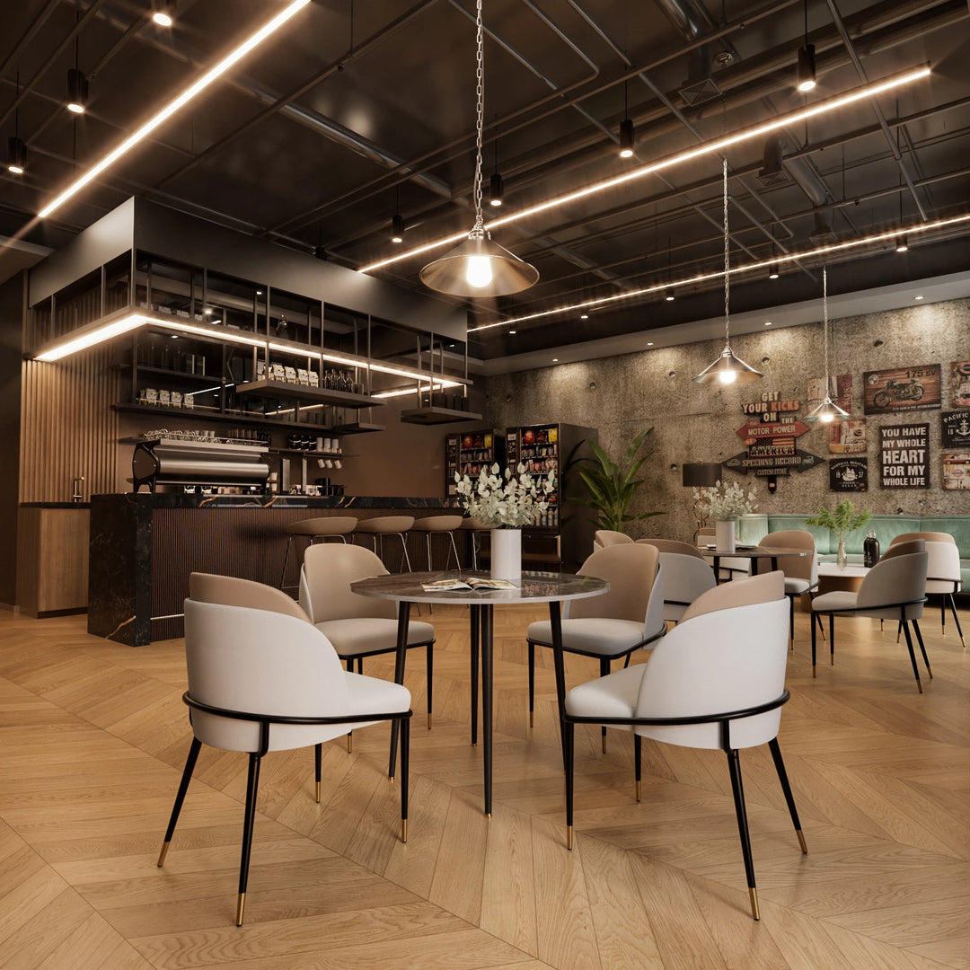 LUVODI Luxury Set Of 2 Dining Chairs Kitchen Accent Leisure Microfiber Leather Living Room Chairs for Dining,Kitchen,Study Room