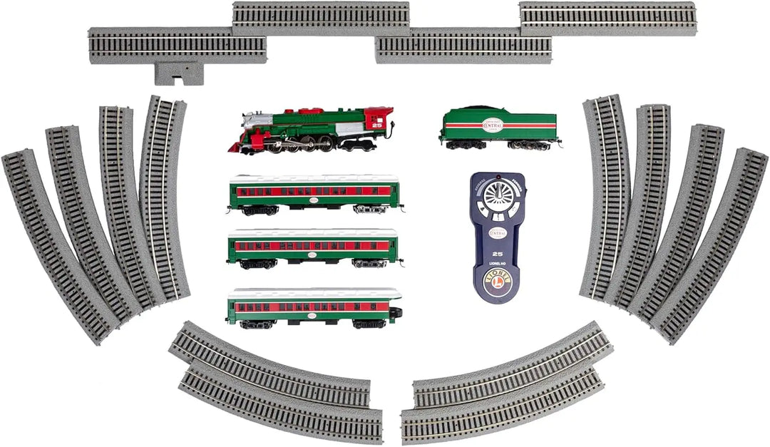 Christmas Express Bluetooth Electric HO Gauge Model Train Set with Remote,Multi-color