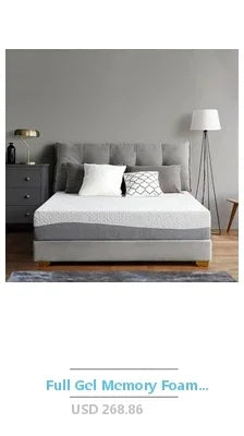 12 Inch Memory Foam Hybrid Queen Size Mattress in a Box Firm Support & Pressure Relief Comfort Knit Fabric Orthopedic Design