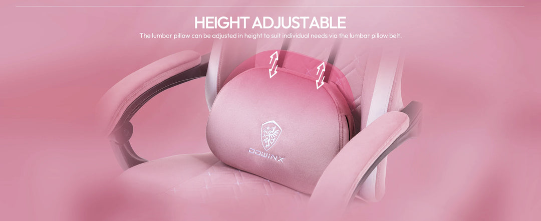 Dowinx Gaming Chair with Heated Massage Lumbar Support, Breathable Fabric Office Chair with Pocket Spring Cushion and Footrest,