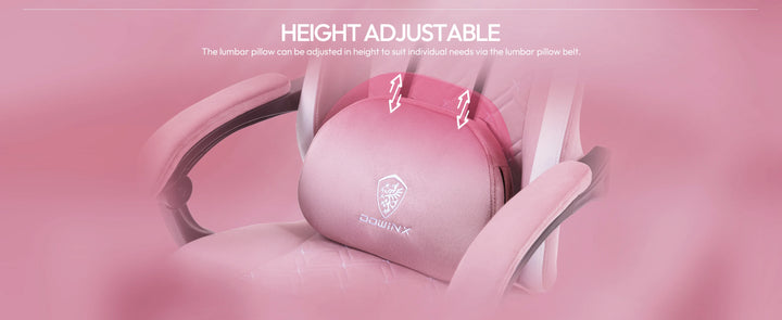 Dowinx Gaming Chair with Heated Massage Lumbar Support, Breathable Fabric Office Chair with Pocket Spring Cushion and Footrest,